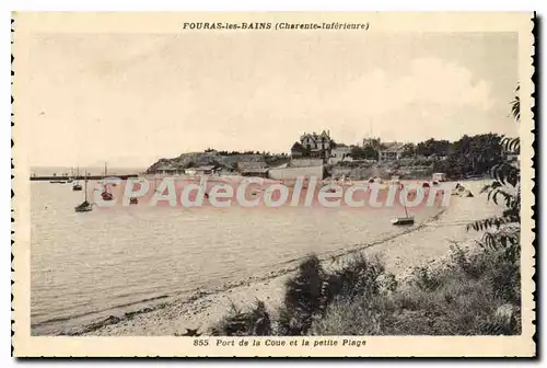 Cartes postales Fouras Les Bains port de la Coue petite plage