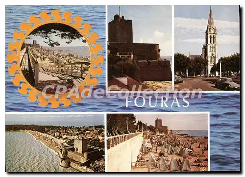 Cartes postales moderne Fouras La Grande Plage L'Eglise Vue Generale