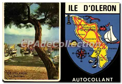 Cartes postales moderne Ile D'Oleron Autocollant