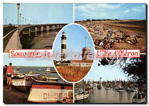 Moderne Karte Ile D'Oleron Le Nouveau Pont peroche remigeasse chassiron saint-trojan