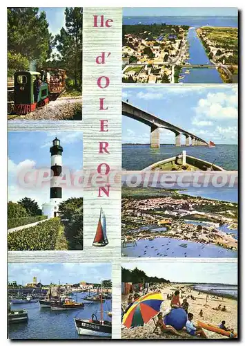 Cartes postales moderne Ile D'Oleron Boyardville Le Viaduc ch�teau cotiniere phare train