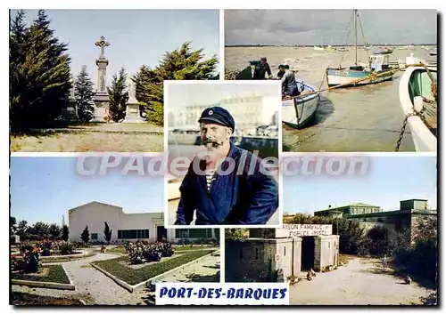 Moderne Karte Port Des Barques calvaire vieux marin hotel de ville fort de l'ile madame