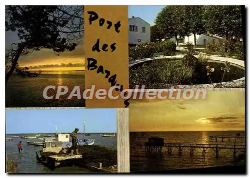 Cartes postales moderne Port Des Barques Coucher De Soleil Sur La Cote jardin public port