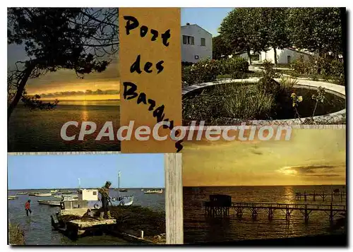 Moderne Karte Port Des Barques Coucher De Soleil Sur La Cote jardin public port