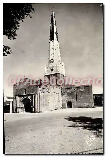 Cartes postales Ile De Re Ars En Re L'Eglise Et Son Clocher Caracteristique