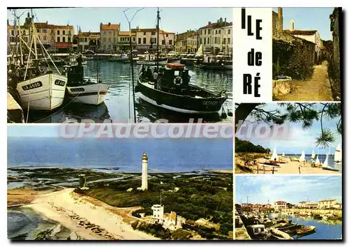 Moderne Karte I'Ile De Re Le Port De La Flotte