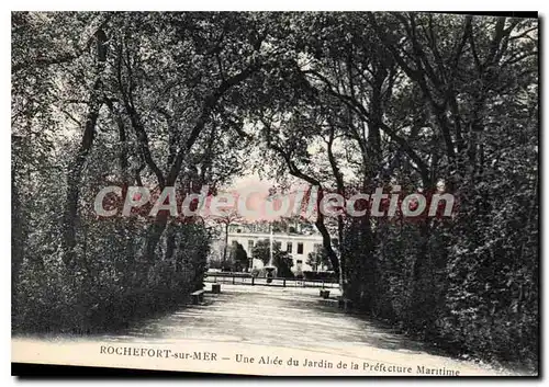 Ansichtskarte AK Rochefort Sur Mer Une Allee Du Jardin De La Prefecture Maritime