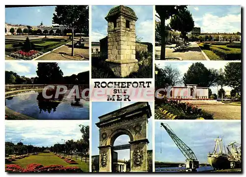 Cartes postales moderne Rochefort Sur Mer La Place Colbert Le Jardin Public