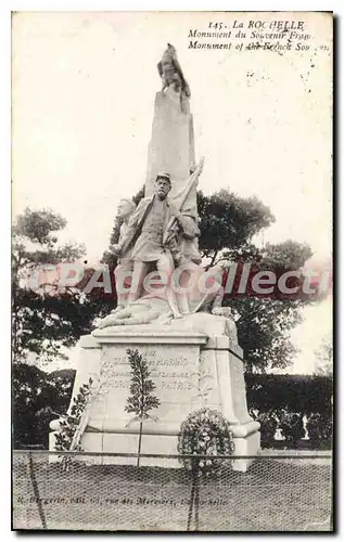 Ansichtskarte AK La Rochelle Monument Du Souvenir Fran�ais