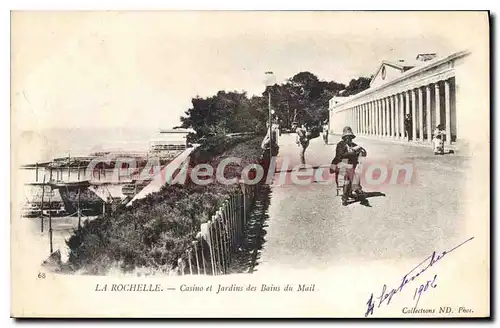 Cartes postales La Rochelle Casino Et Jardins Des Bains Du Mail