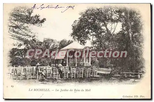 Cartes postales La Rochelle Les Jardins Des Bains Du Mail