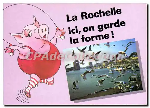 Cartes postales moderne La Rochelle Ici On Garde La Forme