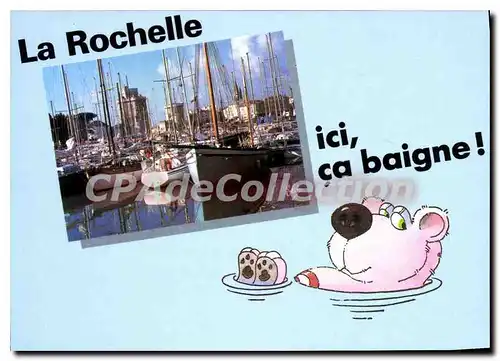 Cartes postales moderne La Rochelle Ici Ca Baigne