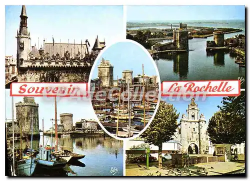 Cartes postales moderne La Rochelle hotel De Ville port yachts cours Wilson