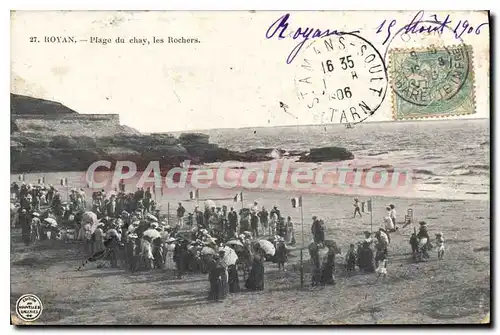 Cartes postales Royan Plage Du Chay Les Rochers