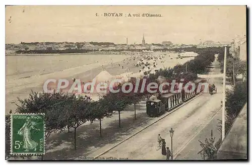 Cartes postales Royan A Vol D'Oiseau train