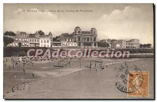 Cartes postales Royan Perspective De La Conche De Foncillon