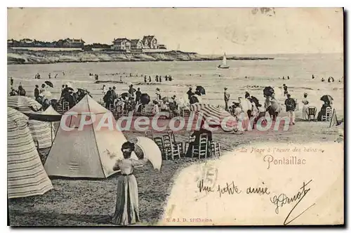 Cartes postales Pontaillac La Plage � l'heure des bains