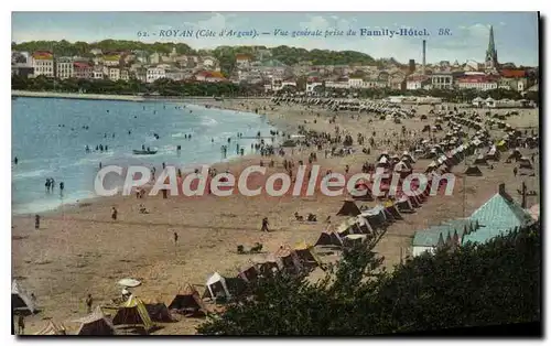 Cartes postales Royan Vue Generale Prise Du  Family Hotel