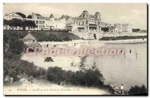 Ansichtskarte AK Royan La Plage Et Le Casino De Foncillon