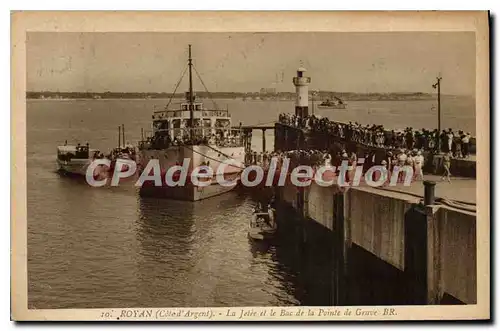 Cartes postales Royan La Jetee Et Le Bac De La Point De Grave