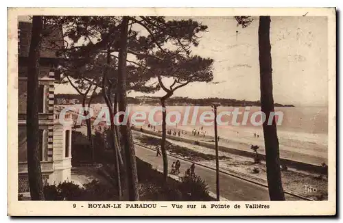 Cartes postales Royan Le Paradou Vue Sur La Pointe De Vallieres