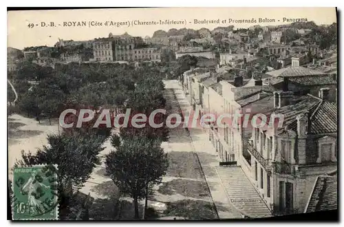 Cartes postales Royan Boulevard Et Promenade Bolton Panorama