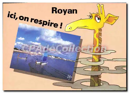 Cartes postales moderne Royan Ici On Respire