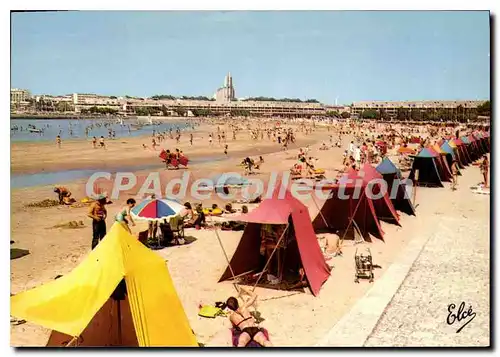 Moderne Karte Royan La Grande Plage Et le Front De Mer Au Fond I'Eglise