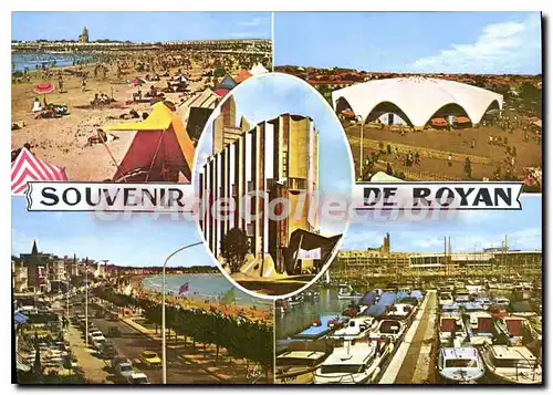 Cartes postales moderne Royan La Grande Plage Avec Le Front De Mer le march�