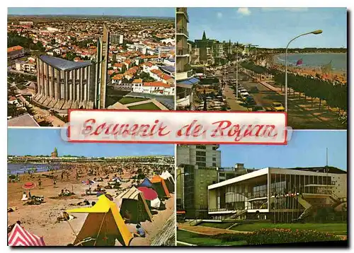 Cartes postales moderne Royan La Nouvelle Eglise La Grande Plage Vers Saint-Georges