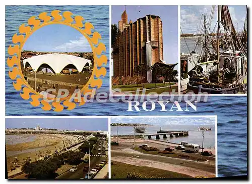 Cartes postales moderne Royan Le Port L'Eglise Notre Dame le march�