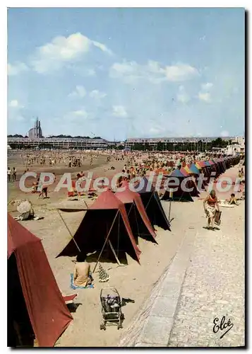 Cartes postales moderne Royan La Grande Plage Le Front De Mer Et I'Eglise