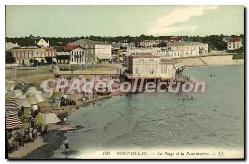 Cartes postales Pontaillac La Plage Et La Restauration