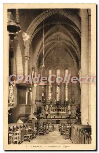 Ansichtskarte AK Gemozac Interieur De I'Eglise