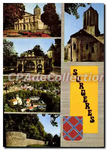 Cartes postales moderne Sugeres Eglise Notre Dame Porte Renaissance Vue Generale