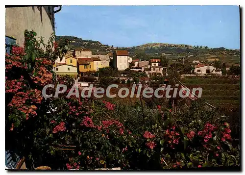 Cartes postales moderne La Colle Sur Loup Un Coin Fleuri Au Fond St Paul