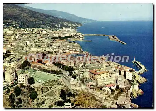 Moderne Karte Bastia Vue D'Ensemble De La Ville