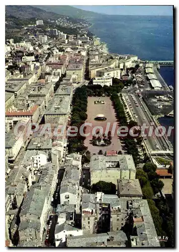 Cartes postales moderne Bastia Vue De La Plage St Nicolas Le Port Et La Ville