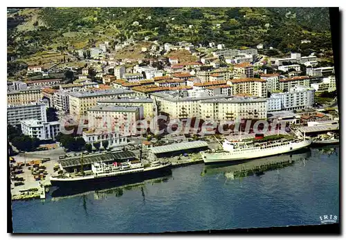 Moderne Karte Bastia Nouveau Port Et Quartier Neuf