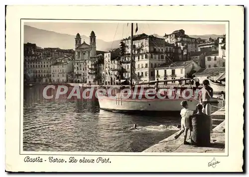 Cartes postales moderne Bastia Corse Le Vieux Port