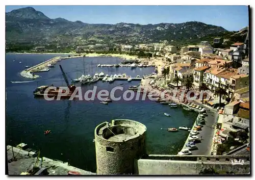 Moderne Karte Calvi La Ville Et Le Port