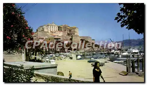 Moderne Karte Calvi La Promenade Sur Les Quais