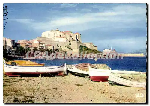 Cartes postales moderne Calvi Vue D'Ensemble Le Port Et La Citadelle