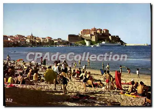 Moderne Karte Calvi Sa Place Magnifique Et La Citadelle