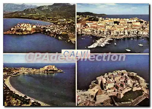 Moderne Karte Charmes Et Coulers De La Corse Calvi