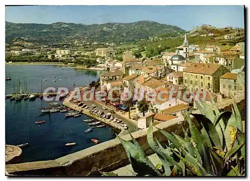 Cartes postales moderne Calvi Du Haut De La Citadelle yachts