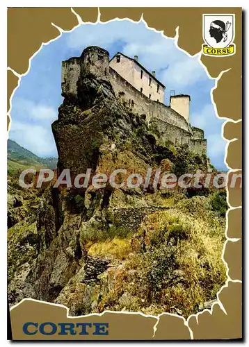Cartes postales moderne Corte Charmes Et Couleurs De La Corse citadelle