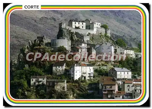 Cartes postales moderne Corte La Citadelle Et La Ville Haute