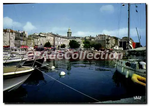 Moderne Karte Saint Florent Navires De Plaisance A Quai